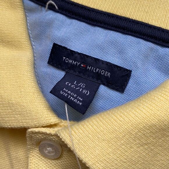 🔥TOMMY HILFIGER T-SHIRT POLO kids boys SZ L (16-18) New - Picture 5 of 8